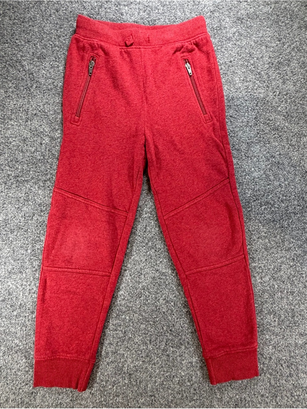 Hanna Anderson Kids Red Jogger Pants - Cozy Everyday Bottoms size 6-7